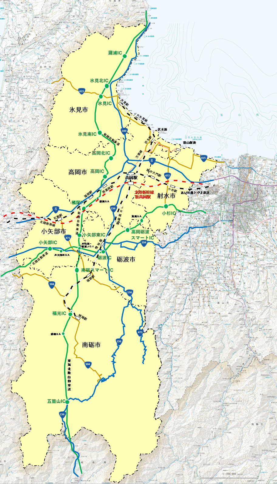 圏域の道路・鉄軌道等ネットワークの状況